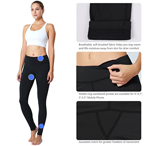 BALEAF Women's Fleece Lined Leggings Yoga Pants Inner Pocket –  FitnessMarketplace