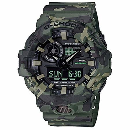 Casio G-Shock GA700CM Series Camo Wrist Watch (Men's)