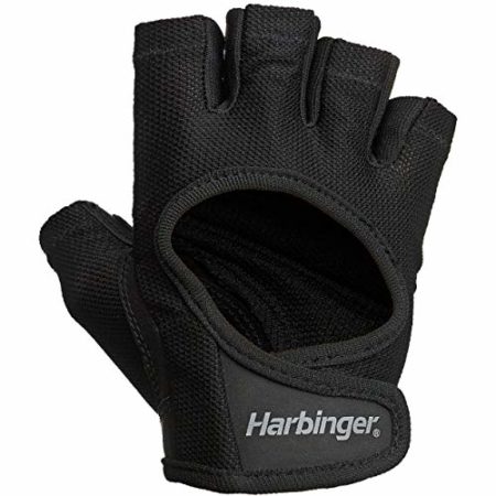 Harbinger Women's Power Weightlifting Gloves with StretchBack Mesh and Leather Palm
