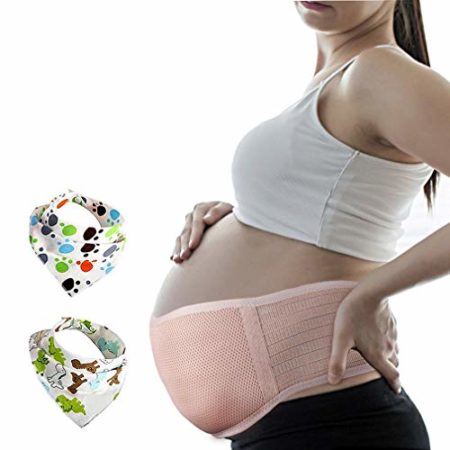 Pregnancy Belt, Maternity Belly Support Band, Breathable Abdominal Binder Brace, Relieve Hip, Pelvic, Lumbar & Lower Back Pain, Comfortable Prenatal Cradle for Baby, Adjustable Size