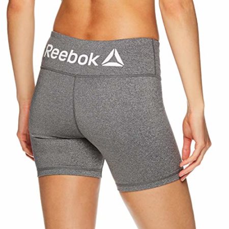 Reebok Women's Compression Running Shorts - High Waisted Performance Workout Short