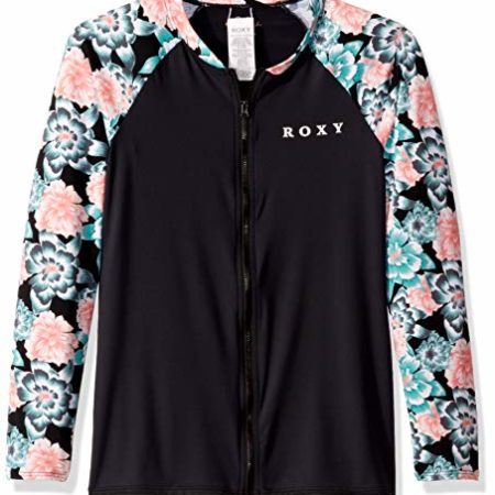 Roxy Girls' Big Surf My Mind Long Sleeve Zipped Lycra