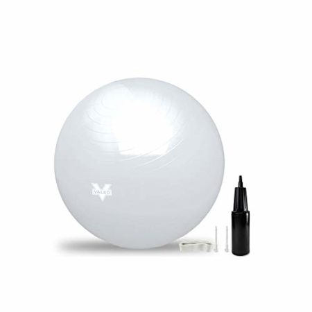 Valeo Exercise Body Ball - Professional Grade Anti-Burst Fitness, Balance Ball for Pilates, Yoga, Stability Workout & Training Physical Therapy