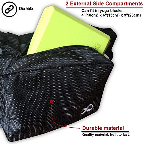 YogaAddict Yoga Mat Tote Bag Supreme and Carriers with Pocket & Zipper, 30″  Long, Extra Large, Fit Most Mat Size, Pilates, Gym, Compartment for Yoga  Block, Easy Access – FitnessMarketplace