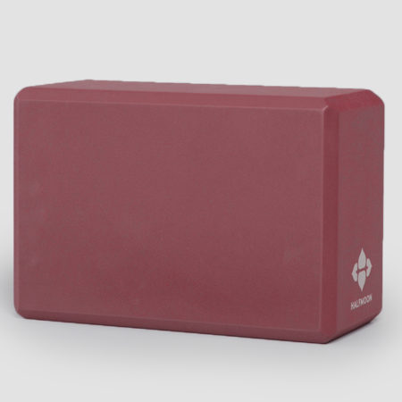 4" Foam Yoga Block Garnet