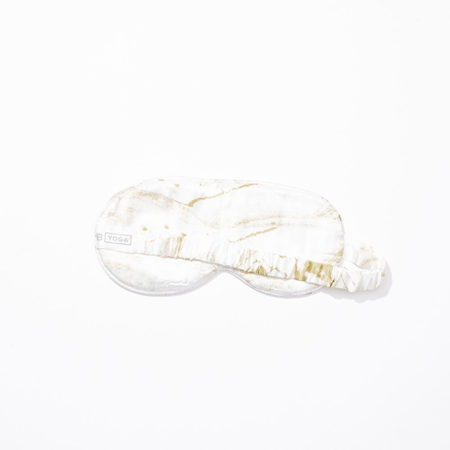 The Silk Sleep Mask Marbled Gold